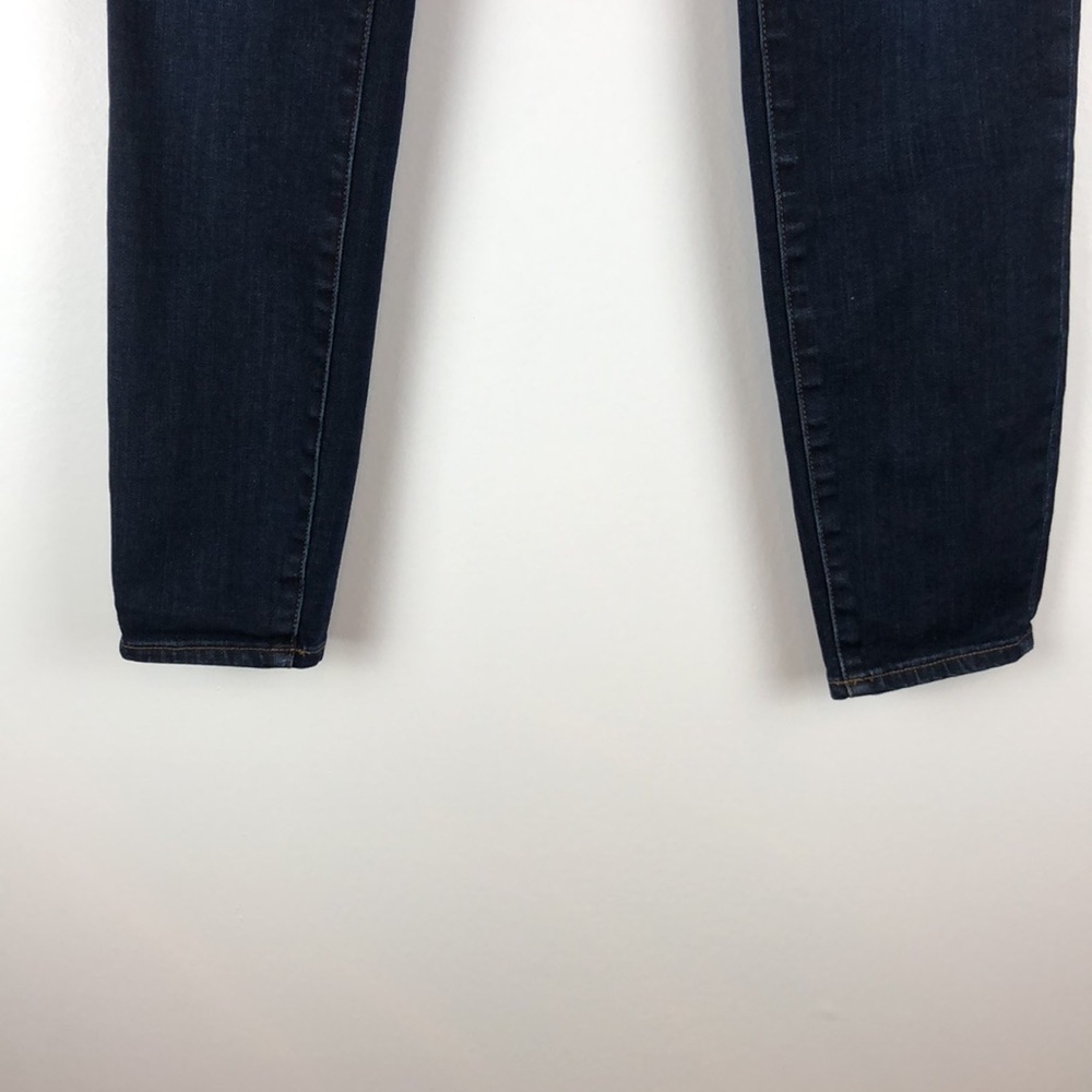Madewell women’s dark wash blue skinny skinny leg 5 pocket jeans Size 28 - Picture 2 of 7